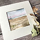 'The sea on the palm of your hand' watercolor painting (miniature), Pictures, Korsakov,  Фото №1