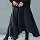 Order Black floor length skirt 4 wedges on a crepe yoke. NATALINI. Livemaster. . Skirts Фото №3