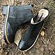 Chelsea ' black nubuck/black reptile with a green tint». Chelsea boots. Hitarov (Hitarov). Online shopping on My Livemaster.  Фото №2