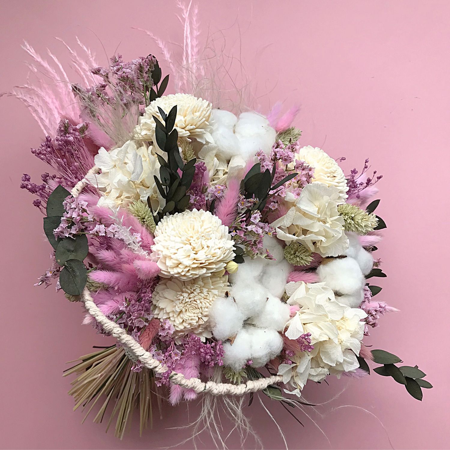 Необычные Свадебные букеты из сухоцветов