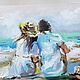 Where the breeze is...miniature with sea oil on canvas. Pictures. Annet Loginova. Online shopping on My Livemaster.  Фото №2
