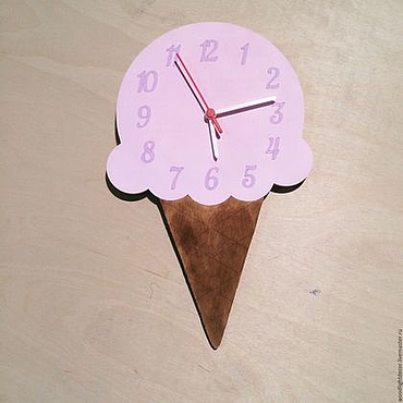 часы мороженое. пирожное часы. мороженое в клок. Ice cream clock. часы в форме мороженого.