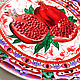 Juego de dos platos 'Granada y Lunnitsa' en la pared. Plates. Art by Tanya Shest. My Livemaster. Фото №5
