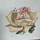 Embroidery 'Delicate roses', handmade, Holland. Vintage interior. Dutch West - Indian Company. My Livemaster. Фото №4