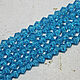 Biconuses 3 mm 60 pcs on a Blue aquamarine thread. Beads1. agraf. My Livemaster. Фото №4