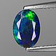 Черный опал 8.5 x 6 мм; 0,65 ct, Кабошоны, Ростов-на-Дону,  Фото №1