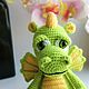 Dragon Drake Stuffed Toy Knitted Green Dinosaur. Stuffed Toys. sunnytoys-gifts. My Livemaster. Фото №5
