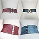 Elastic bands Marble Bordeaux Blue Silver, prices in the description. Belt. elastic belt. Online shopping on My Livemaster.  Фото №2