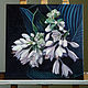 Order  Painting Blooming Hosta, oil on canvas 40h40. vestnikova. Livemaster. . Pictures Фото №3