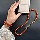 Комплект украшений из натуральных камней агата и сердолика. Комплекты украшений. Магазин Бусы для Радости. Ярмарка Мастеров.  Фото №8