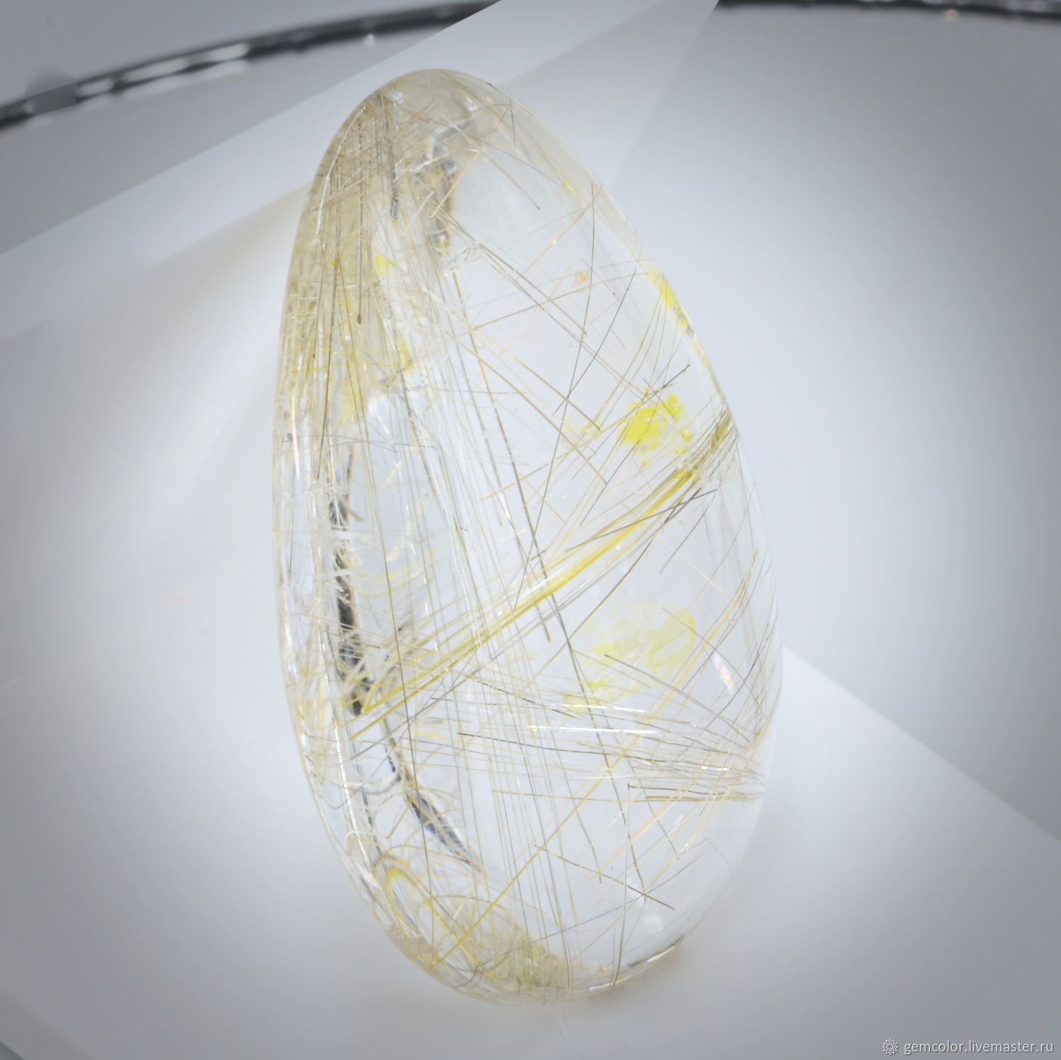 Волосатик с двойным рутилом. 49.0 карата купить в интернет-магазине ...