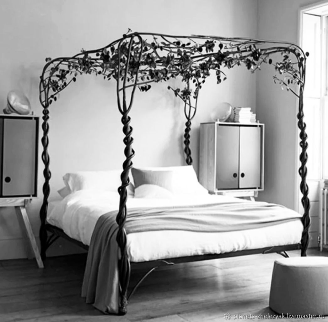 Кованая кровать в интернет-магазине Ярмарка Мастеров по цене 200000 ...