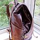 Order Backpack leather ladies custom made for Indulge). Innela- авторские кожаные сумки на заказ.. Livemaster. . Classic Bag Фото №3