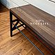 Скамья банкетка для прихожей лофт brown. Банкетки. SLIVA wood deco. Ярмарка Мастеров.  Фото №4