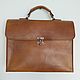 Винтажный кожаный портфель. Портфель. ALEX FLAIR • leather goods. Ярмарка Мастеров.  Фото №4