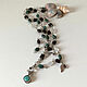 Sautoir with garnet, turquoise and quartz. Lariats. Sonia Dov jewellery. My Livemaster. Фото №4