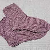 Шерстяные ажурные носки - женские
