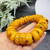 Украшения handmade. Livemaster - original item Amber large bracelet made of artificial amber. Honey amber. Handmade.