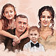 Семейный портрет по фото, Картины, Саратов,  Фото №1