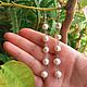 Order Long earrings made of river pearls. Youth beauty protection. milo-svehi-mag (milo-svehi-mag). Livemaster. . Earrings Фото №3