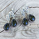 Earrings with black onyx 'Panther' 2 models!. Earrings. The inspiration of nature in stones. My Livemaster. Фото №5