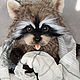 Order Teddy Animals: Raccoon Teddy Cinnamon. VaKulina (Valentina) Teddy Bear. Livemaster. . Teddy Toys Фото №3