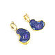 Purple earrings with quartz druses 'Illusion' buy earrings. Earrings. Irina Moro. My Livemaster. Фото №5