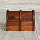 Box with 4 compartments, wooden tea bags chest. Utensils. BirchStyle. My Livemaster. Фото №4