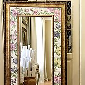 Для дома и интерьера handmade. Livemaster - original item Mirror painting Magnolia Mirror. Handmade.