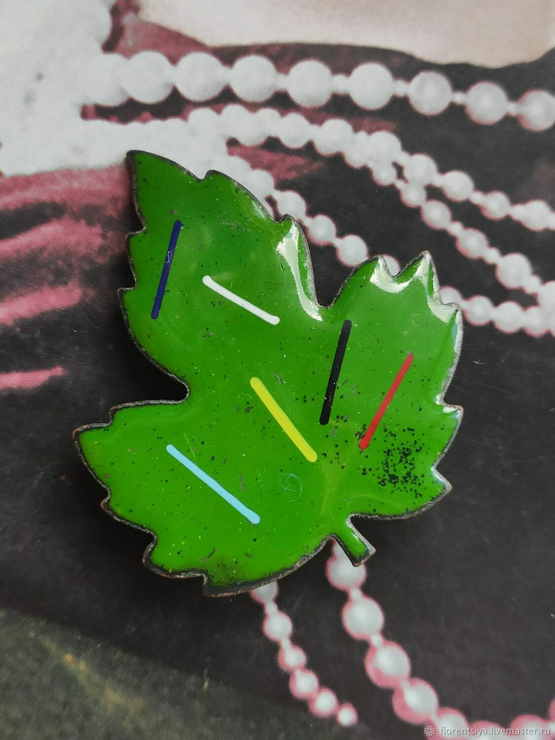 Винтаж: Брошь-листок. FBhAprC в интернет-магазине Ярмарка Мастеров по цене 1196 ₽ – RTEQARU | Броши винтажные, Санкт-Петербург - доставка по России