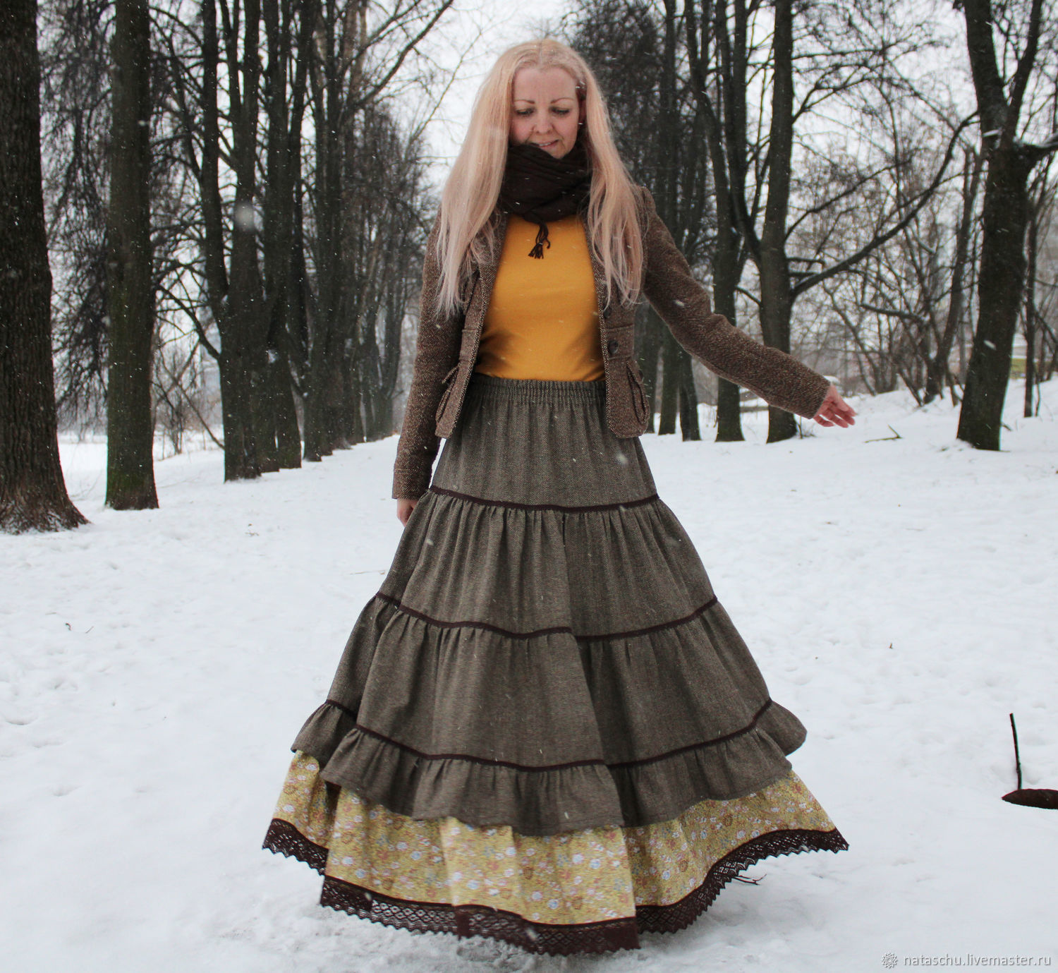 Юбка зимняя теплая. Юбка двойная. в интернет-магазине на Ярмарке ...