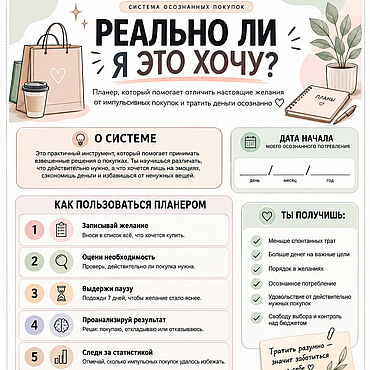 Планер обдуманных покупок. . Материалы для творчества ручной работы - Ярмарка Мастеров Материалы для творчества ручной работы. Ярмарка Мастеров - ручная работа Планер обдуманных покупок. Handmade.