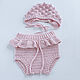 A gift for a newborn: a cap and bloomers for a girl pink. Gift for newborn. babyshop. Online shopping on My Livemaster.  Фото №2