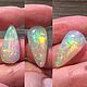 Крупный ярчайший  опал 8,4ct-25x12 мм «Жар-птица». Кабошоны. Amon-Ra. Ярмарка Мастеров.  Фото №4