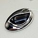 Silver pendant with black onyx 19h9 mm. Pendants. yakitoriya. Online shopping on My Livemaster.  Фото №2