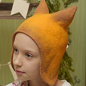 Аксессуары handmade. Livemaster - original item Children`s felted hat for a Squirrel girl. Handmade.