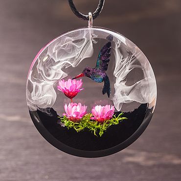 Украшения ручной работы. Ярмарка Мастеров - ручная работа Кулон "Колибри". Handmade.