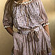 Order Summer loose boho suit with long skirt and cotton belt. PolMary. Livemaster. . Suits Фото №3