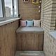 Mattress seat made of matting, velour and suede, Pillow, Krasnoarmejsk,  Фото №1