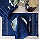 Reserve Set of Homespun Napkins for Table Setting Dark Blue. Swipe. WoolenHatWithFlowers. My Livemaster. Фото №5