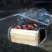 Дача и сад handmade. Livemaster - original item Bird feeders on the window 