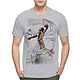 Cotton T-shirt 'Vitruvian Kobe Bryant', T-shirts and undershirts for men, Moscow,  Фото №1