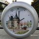 Wall clock: Lock (embroidery, under glass). Watch. basket of joy. Online shopping on My Livemaster.  Фото №2