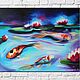 Oil painting on canvas 'Magic Koi fish' 35/50 cm, Pictures, Sochi,  Фото №1