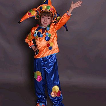 Новогодний костюм Петрушки своими руками: выкройка, фото