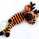 Striped Elk (50cm) knitted toy. Stuffed Toys. GALAtoys. Online shopping on My Livemaster.  Фото №2