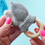 Куклы и игрушки handmade. Livemaster - original item Teething toy knitted Ears. Handmade.
