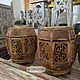 Резной столик подставка H42 D35 см тиковое дерево. Тумбы. Balinese.market. Интернет-магазин Ярмарка Мастеров.  Фото №2