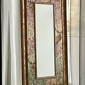 Для дома и интерьера handmade. Livemaster - original item Mirror painting Mirror Deer in the magic forest. Handmade.