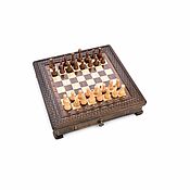 Активный отдых и развлечения handmade. Livemaster - original item Chess carved in the chest of Grand, OOO 50, Harutyunyan. Handmade.